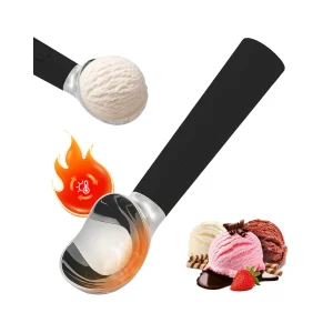 Electric Heated Ice Cream Scoop - Rechargeable Icecream Scoop with LED Displa...