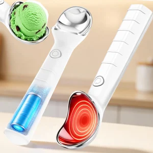 Heated Ice Cream Scoop Rechargeable Ice Cream Scooper Ergonomic Nonstick Handle